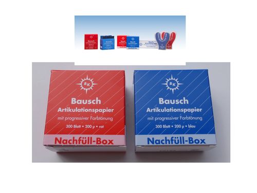 Nachfüll- Box  Artikulationspapier  Bausch  200 µ