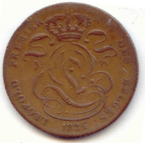 Leopold I., 1831-1865: 5 Centimes 1834