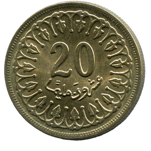 Tunesien: 20 Millim 1983/1403 AH
