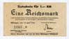 NÜRTINGEN, Kreis: 1 Reichsmark 10.4.1945