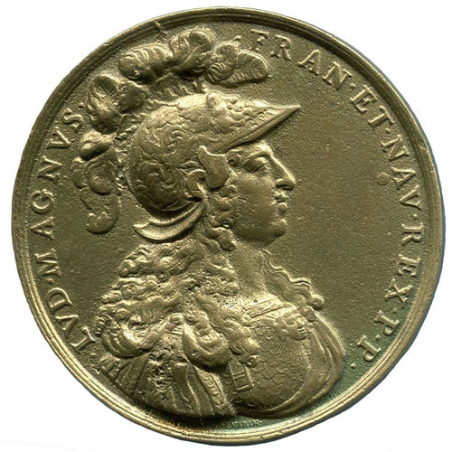 Ludwig XIV.: Medaille 1674 v. François Warin als späterer Abguß