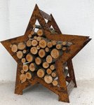 Rost Stern Holzregal (ohne Holz)