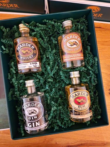 Mini-Set: Marder Whisky, Whisky Liqueur, GIN, RUM