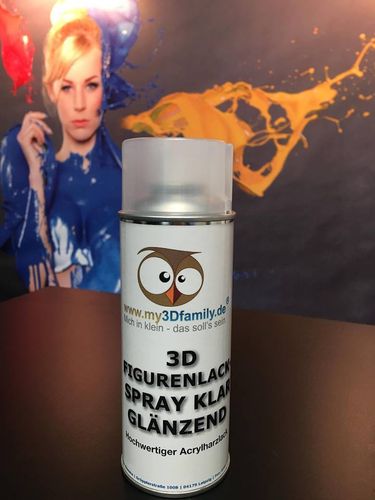 3D-Figurenlackspray glänzend (400 ml pro Dose)