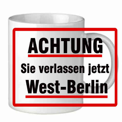 Kaffekrus "Achtung! West-Berlin"