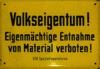 Tarjeta postal "Volkseigentum"