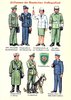 Postkarte "Uniformen der Volkspolizei"