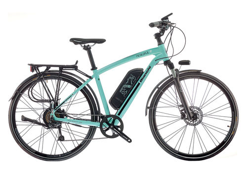 Bianchi Metropol-e Deore 47cm Herren Celeste E-Trekking Pedelec