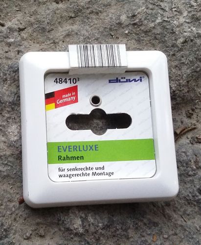 Düwi/REV Everluxe 1-fach Rahmen - alpinweiß