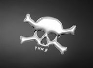 Sticker 3 D "Skull"