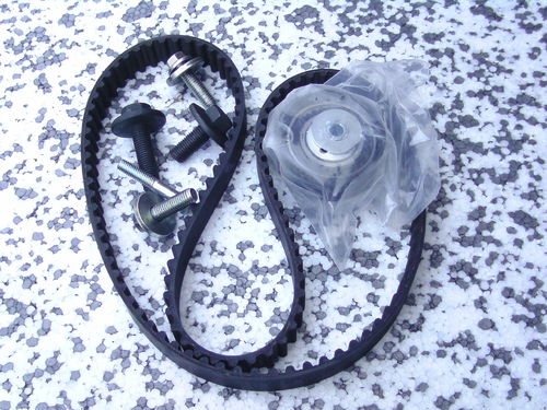 Kit courroie de distribution avec galet et vis pour moteur ford 1,6 L Boom et Rewaco