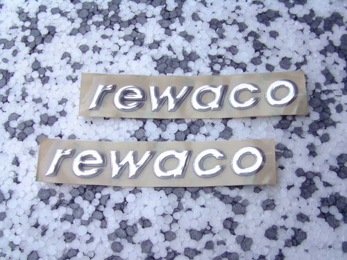 Paire d'autocollant "Rewaco" Chrome pour faux réservoir