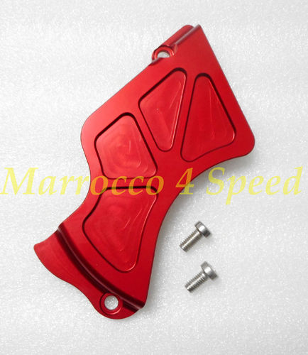 Ducati sprocket cover red