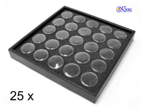 Präsentationsdisplay mit 25 Döschen