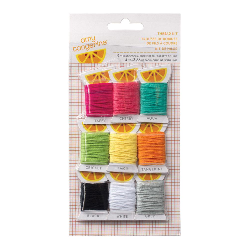 Amy Tangerine Plus One Embroidery Stencil Thread Kit