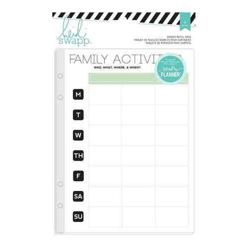 Heidi Swapp Memory Planner Binder Refill - Family Activities