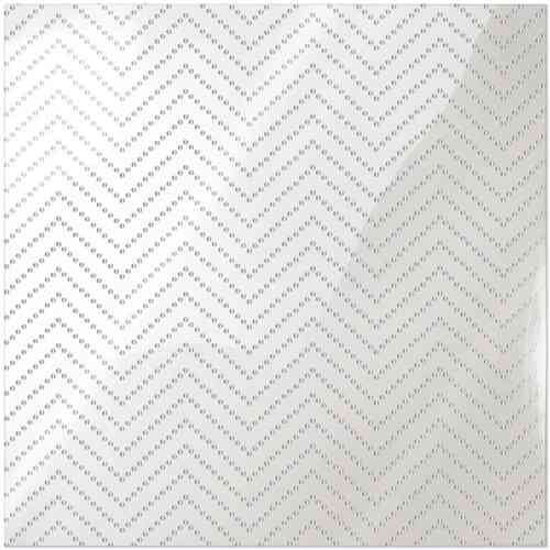 Clearly Posh Acetate Sheet - Chevron Dot with Silver Foil