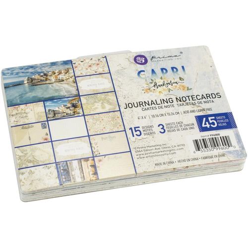 Capri Journaling Cards Pad 4"X6"