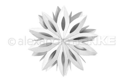Stanzschablone - Sternsegment Blütenform
