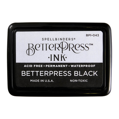 Full Size BetterPress Black Ink Pad
