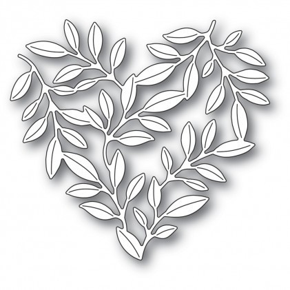 Stanzschablone Leafy Heart (gratis zu einer Bestellung ab Euro 50 Warenwert)