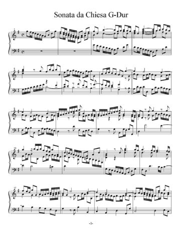 Johann David Heinichen: Sonata da
chiesa