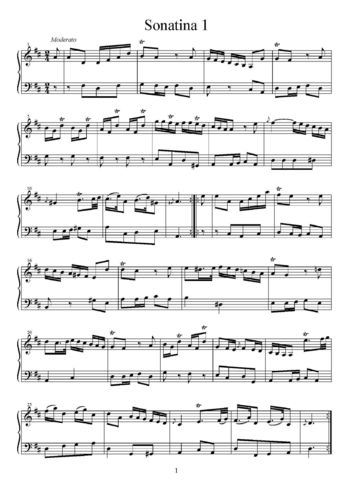 Giuseppe Antonio Paganelli:
Amusement for the Fair Sex, or Six
Sonatines, for the Harpsichord