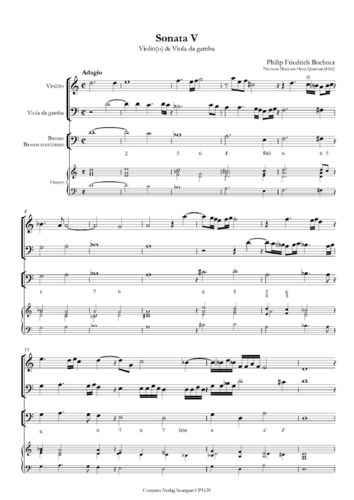 Philip Friedrich Buchner (1614-1669): Sonata V und VI aus op.4