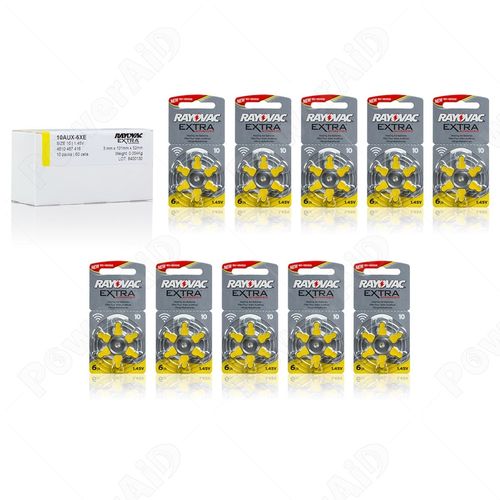 Rayovac AE-10 EXTRA ADVANCED CAJA 10 RUEDAS ( 60 PILAS )