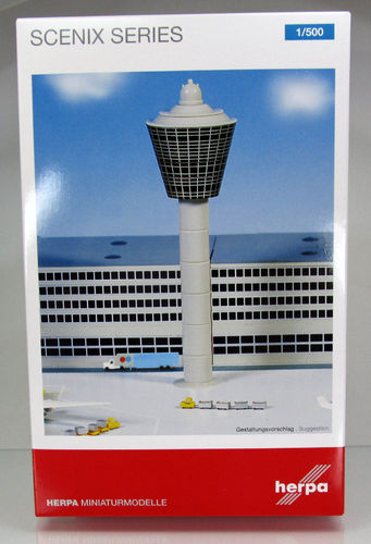 Flughafengebäude: Airport-Tower-Set Scale 1/500