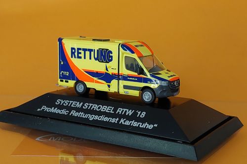 MB Sprinter Strobel RTW ´18 ProMedic RD Karlsruhe 1:87