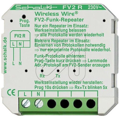 Schalk Funk-Repeater UP 230V FV2R - EAN 4046929101288