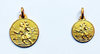 médaille saint christophe plaqué or