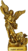 figurine angel saint michel gilded