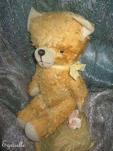 ♫ PELUCHE Vieil OURS "Kalynne", Teddy Bear Antique, COLLECTION d'OURS Anciens ♫