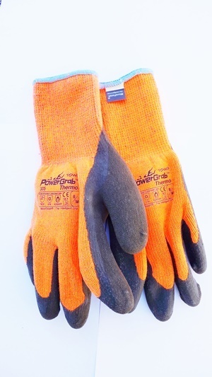 Qualitäts-Handschuh POWER GRAB THERMO (orange) Gr. 8