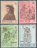 Satz 477-480 Dante Alighieri Vatikan Poste Vaticane Briefmarken