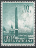 318 Flugpostmarke Poste Vaticane 10 Lire Briefmarken