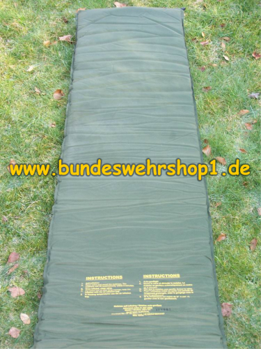 Selbstaufblasende Matratze der Bundeswehr