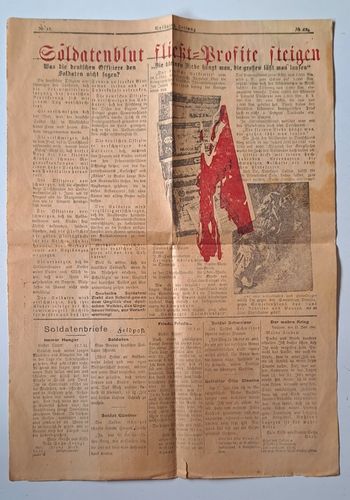 Feind Propaganda Sowjet Russland " Soldaten Zeitung " für den deutschen Soldaten August 1941