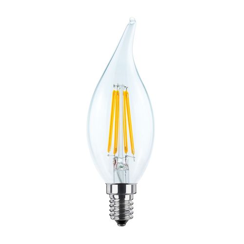 LED Kerzenlampe Klar E-14 - 4,0 Watt (30W) 2.700 Kelvin - HQ-Line "Windstoss"