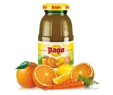 Pago Or. Karotte-Zitrone Fruchtsaft 0,2 l Flasche