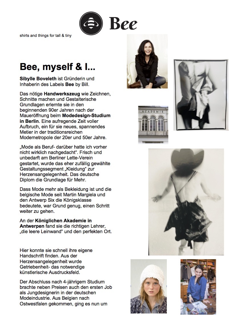 Bee,myselfI-homepage-layout