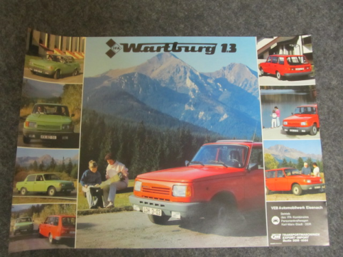 Poster Wartburg 1.3 Original