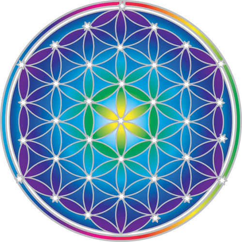Window Sticker -  Flower of Life Mandala