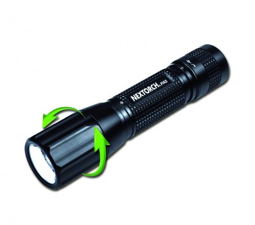 Nextorch PA5 660 Lumen fokussierbare LED Taschenlampe mit USB Akkuladefunktion + Magnetclip