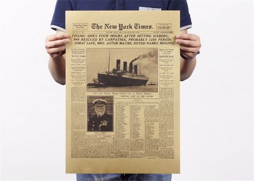 Poster The New York Times Naufragio Titanic