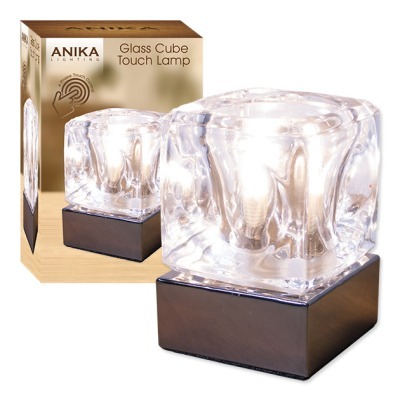 Glass Ice Cube Touch Lamp