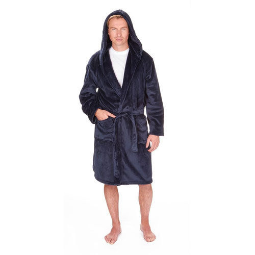 MENS DRESSING GOWN WITH HOOD