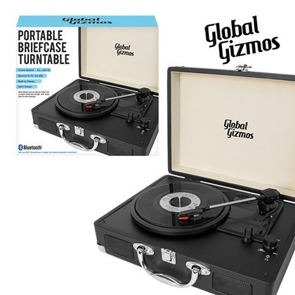 Portable Turntable Suitcase With Bluetooth